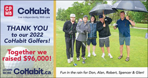 Fun in the rain for Don, Alan, Robert, Spencer and Glen