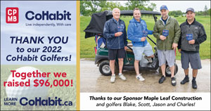 Thanks to our Sponsor Maple Leaf Construction and golfers Blake, Scott, Jason and Charles