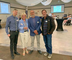 Leighton Klassen (Colliers Project Leaders), Rick Kuffel (CoHabit Steering Committee), and Noah Erenberg (The WPG. FDN.)